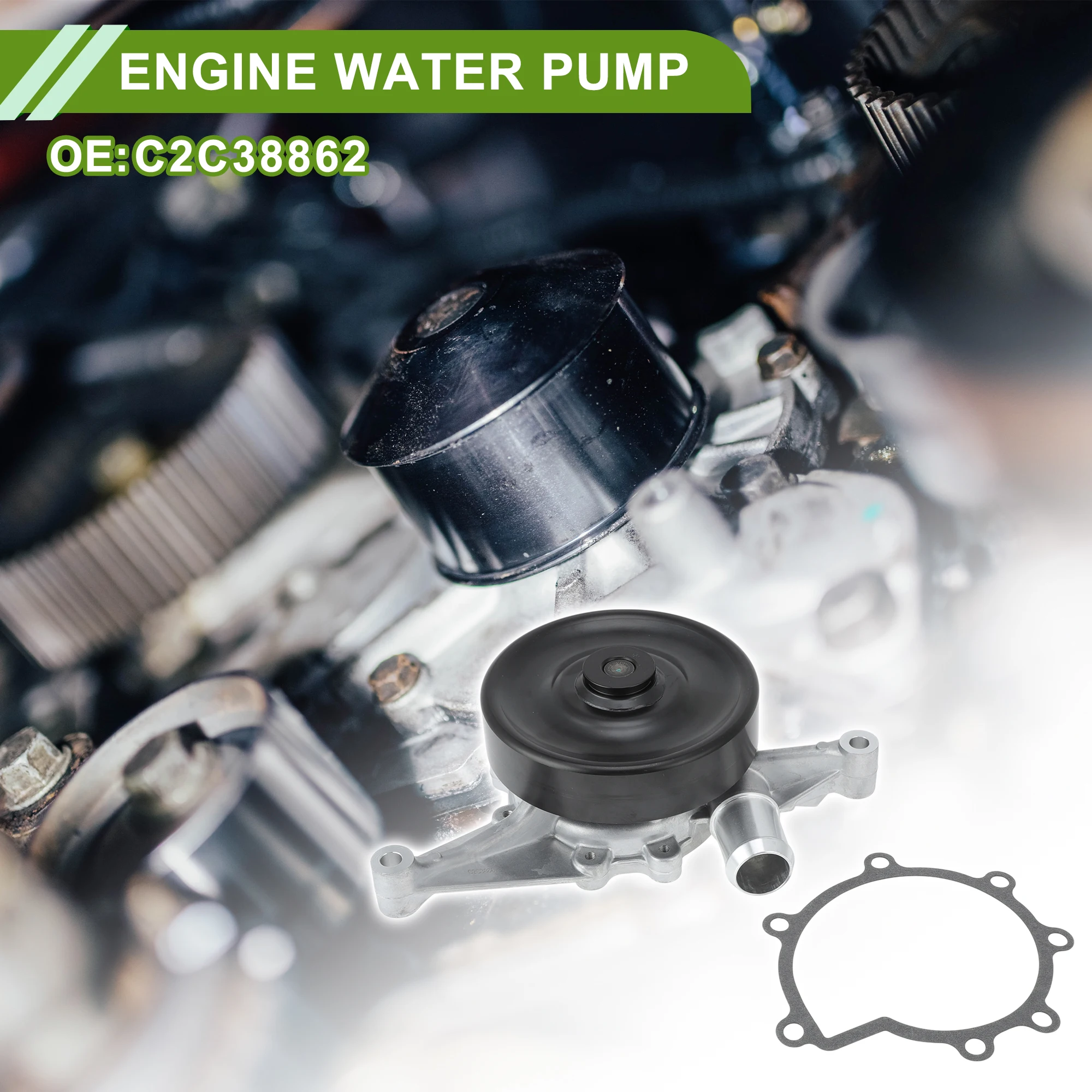 

UXCELL Engine Water Pump for Jaguar S-Type 2000-2008 No.C2C38862 Cooling Water Pump