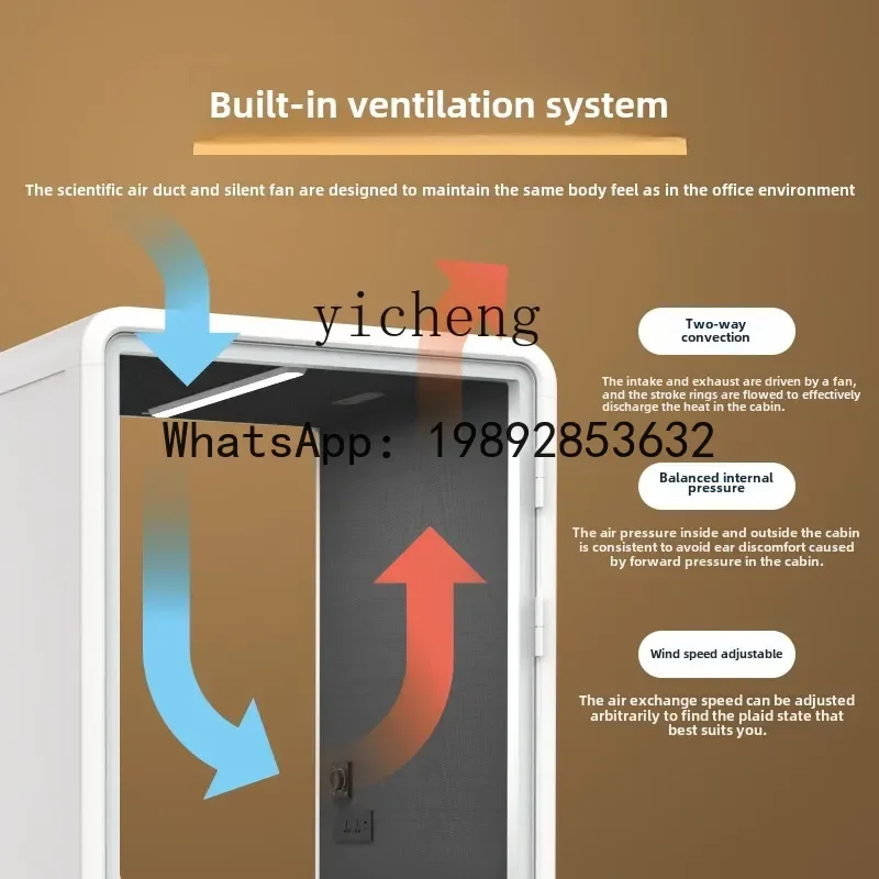 LYY sala à prova de som transmissão ao vivo móvel casa silenciosa compartilhada escritório sala de reuniões sala de negociação