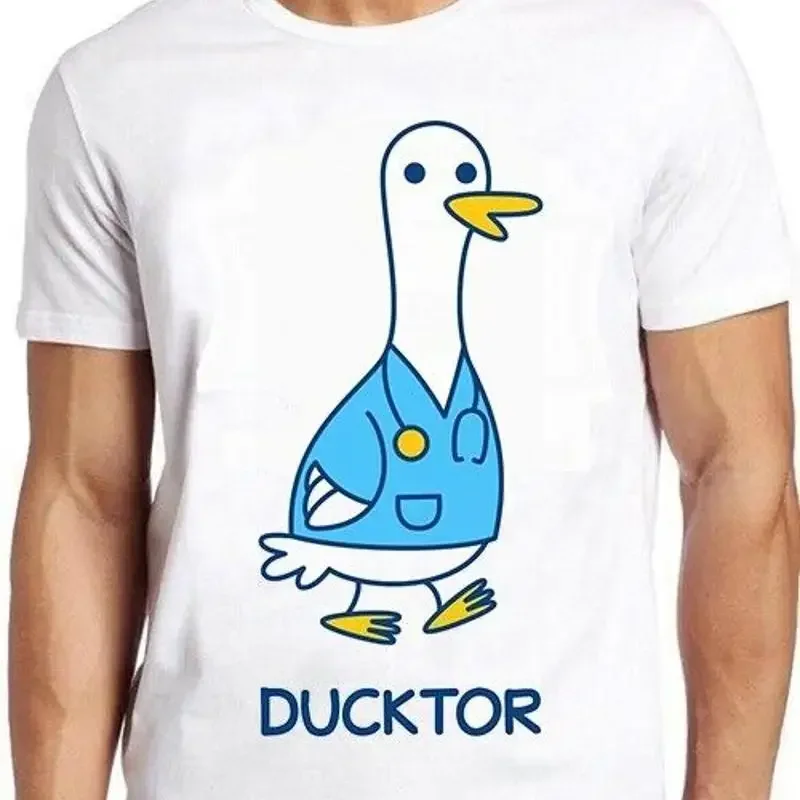 Ducktor Duck Doctor Meme Style Parody Pet Gamer Joke Funny Gift Tee T Shirt M989