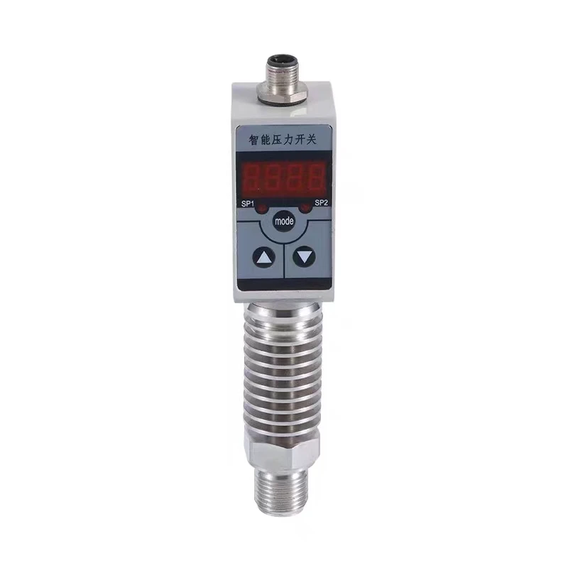 PNP/NPN Pressure Control Switch - Digital Display Adjustable Alarm Output for Oil Water Air Systems