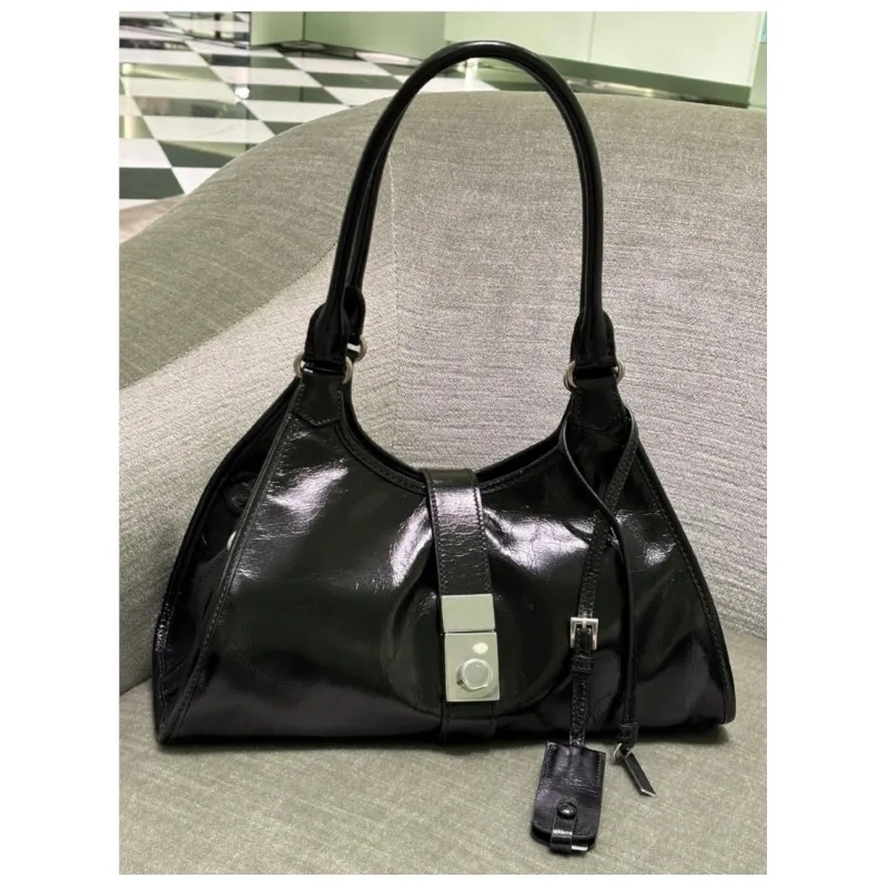 

JIAERDI Vintage Black Shoulder Bags Women Retro New Pu Leather Large Capacity Underarm Bag Female Fashionable Y2k Handbag Purse