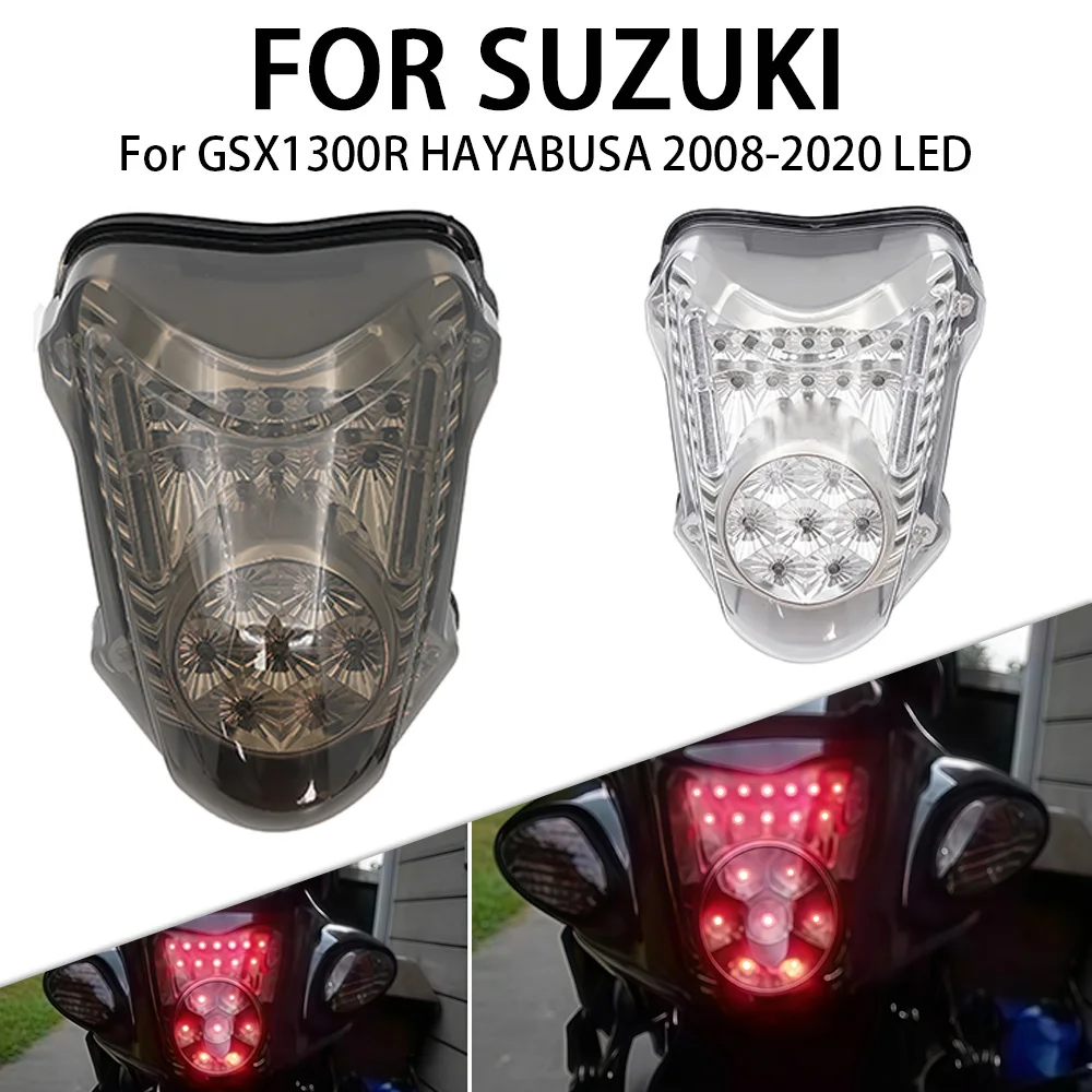 

Motorcycle LED Taillight Brake Light Rear Warning Lamp Turn Signal Light Fit For SUZUKI Hayabusa GSX-R 1300 GSX1300R 2008 - 2020