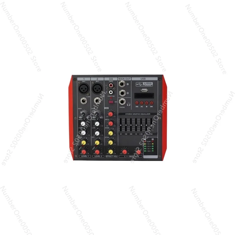 

4 6 8 12 Channel Mini Mixer Bluetooth Audio Console with Phantom Power for Stage Home