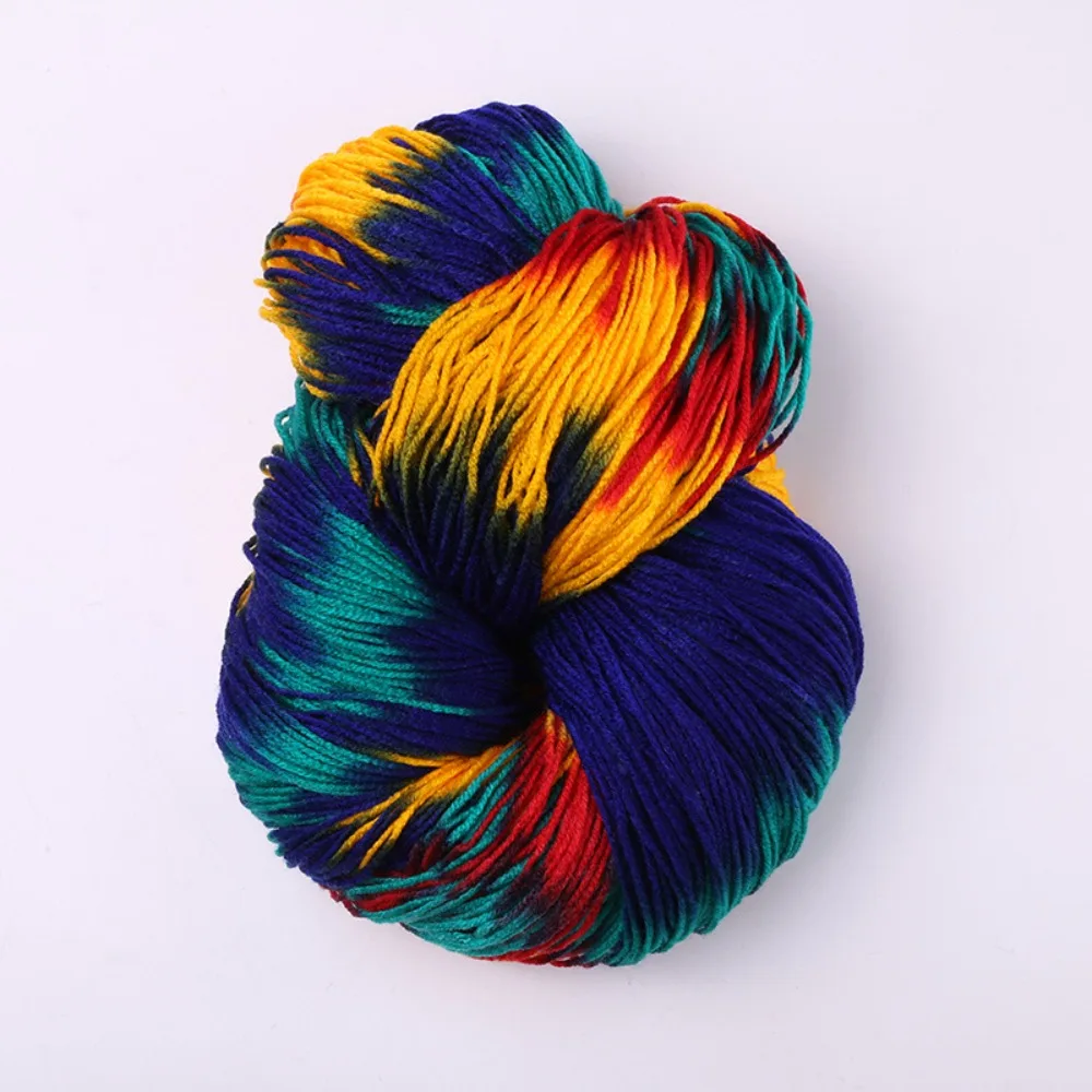 Warm Acrylic Wool Yarn Segment Dyed Mixed Color Knitting Crochet Thread Crochet Knitting Sweater