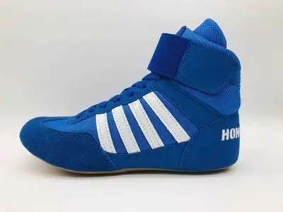 Uomini, donne, scarpe da boxe per bambini suola in gomma scarpe da Wrestling traspiranti scarpe da wrestling per donna