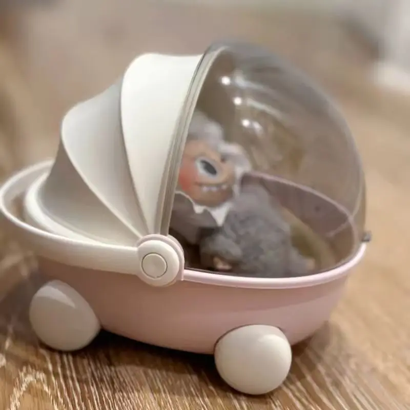 Labubu ベビーカー収納ボックス Mokoko 人形装飾スペースモジュール睡眠クレードルカート人形ベッド家具アクセサリープレイセット用