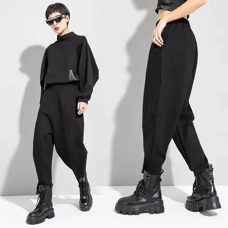 

Ladies Harlan Pants Spring And Autumn New European And American Conical Fashion Brand Loose Casual Large Size Harlan Pants