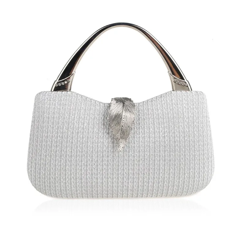 Sweet Baby Pink Evening Bags for Women New Shinny Shell Prom Party Box Bag Fashion Metal Handle Dinner Purse Formal Handbag Blue - view 4