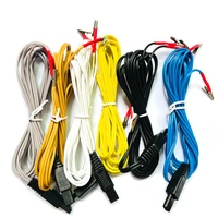 Instrumento de acupuntura electrónico Hwato SDZ, dispositivo de Electro-acupuntura de Cable de plomo de salida, Cable de Clip de cocodrilo de 1 a 2, 6 piezas