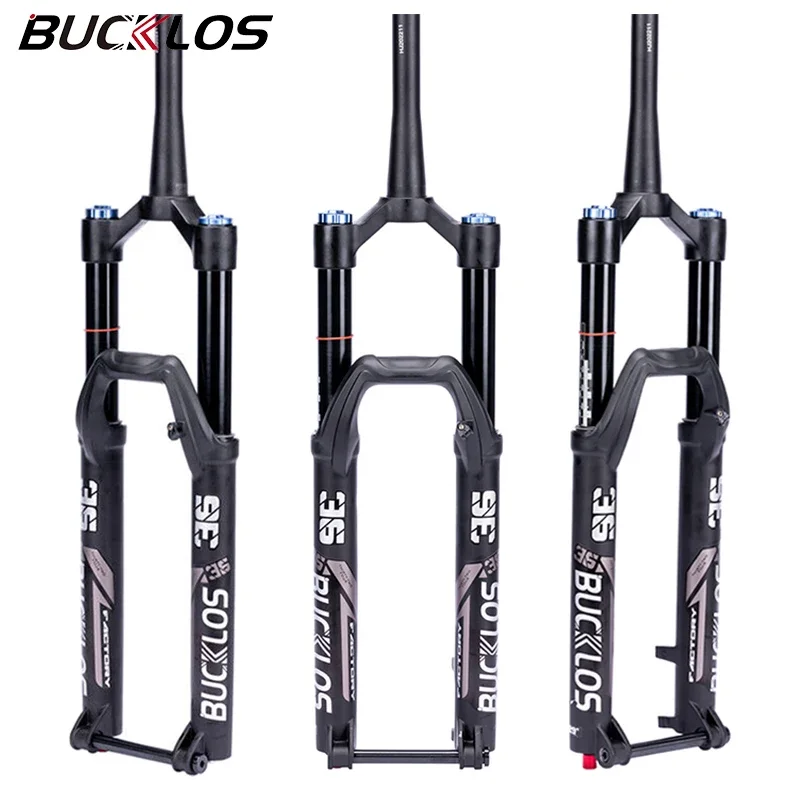 

BUCKLOS MTB Fork Air Suspension 27.5 29" Bike Fork 160mm Travel Thru Axle Disc Brake Mountain Bicycle Forks AM FR DH Bike Parts