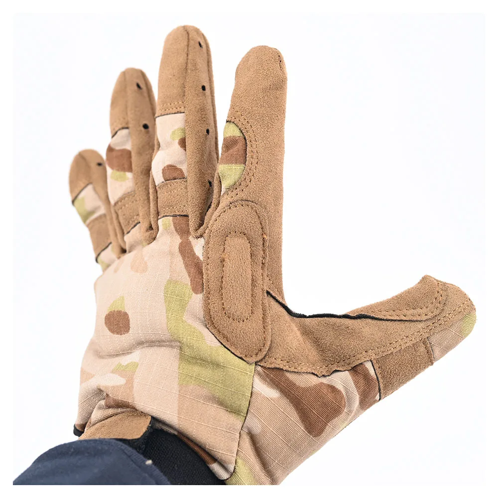 Winter Reine Baumwolle Gefüllt Camouflage Handschuhe Flexible Warme Sport Wandern Schutz Taktische Jagd Handschuhe