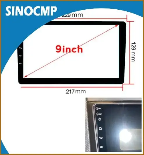 مشغل DVD ستيريو بشاشة تعمل باللمس مقاس 9 بوصة مع شاشة LCD كاملة لاستبدال حامل زجاجي TEYES CC2 CC3 #1