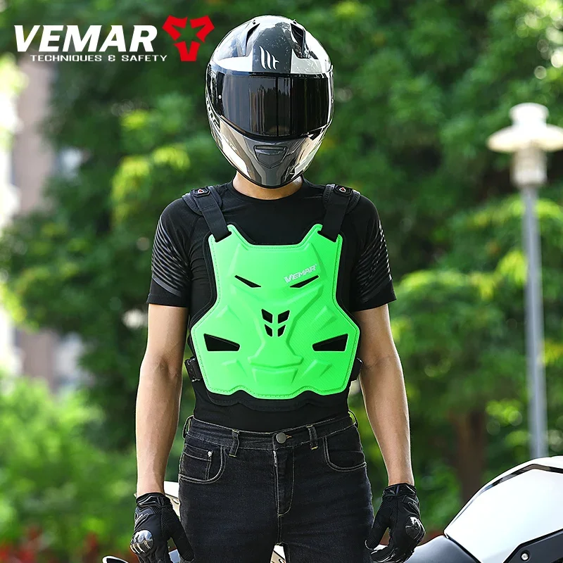 VEMAR Summer Breathable Off-Road Motocross Armor Racing Gear Chest Spine Back Protection Anti-Crash Men Motorcycle Armor