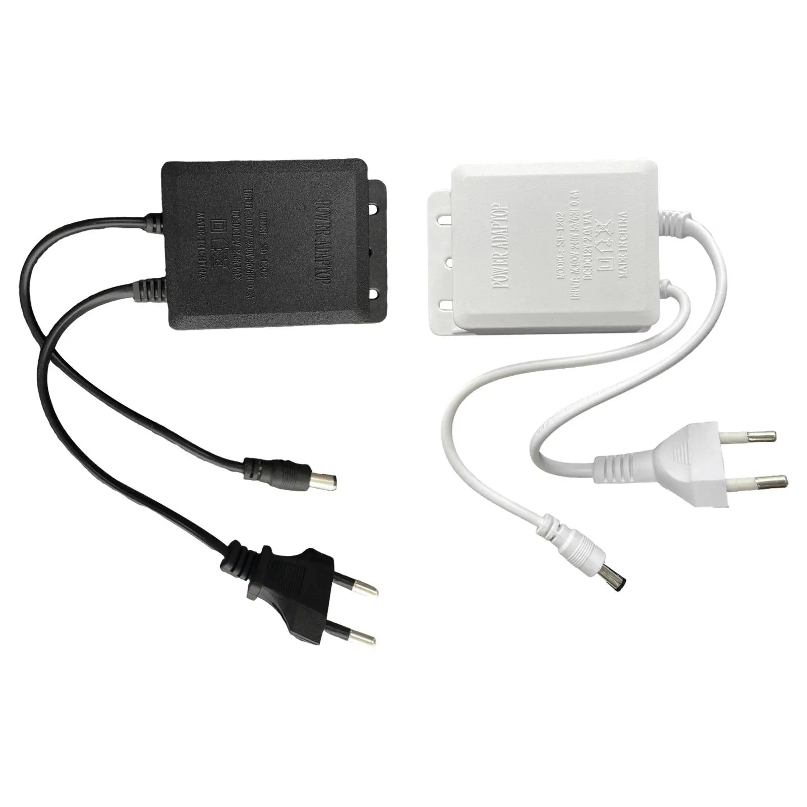 12V 2A AC Adapter Charger 12 Volts 2000MA Power Supply Cord DC Outlet Plug Power Adapter Transformer for Router Security Cameras