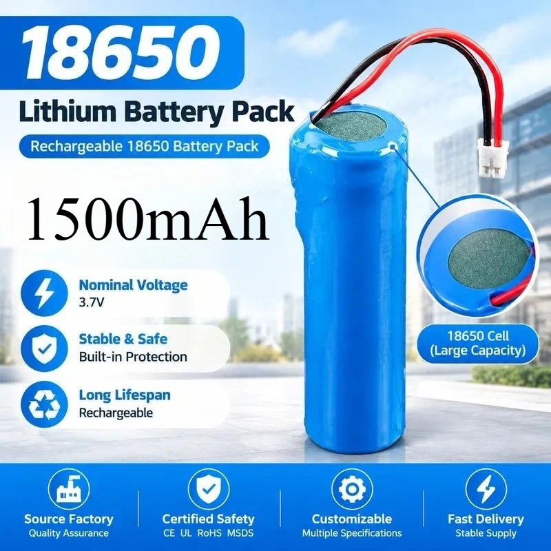 10pcs for Yihui factory 18650 battery with protection plate 3.7V single small fan mosquito killer lamp small home appliance