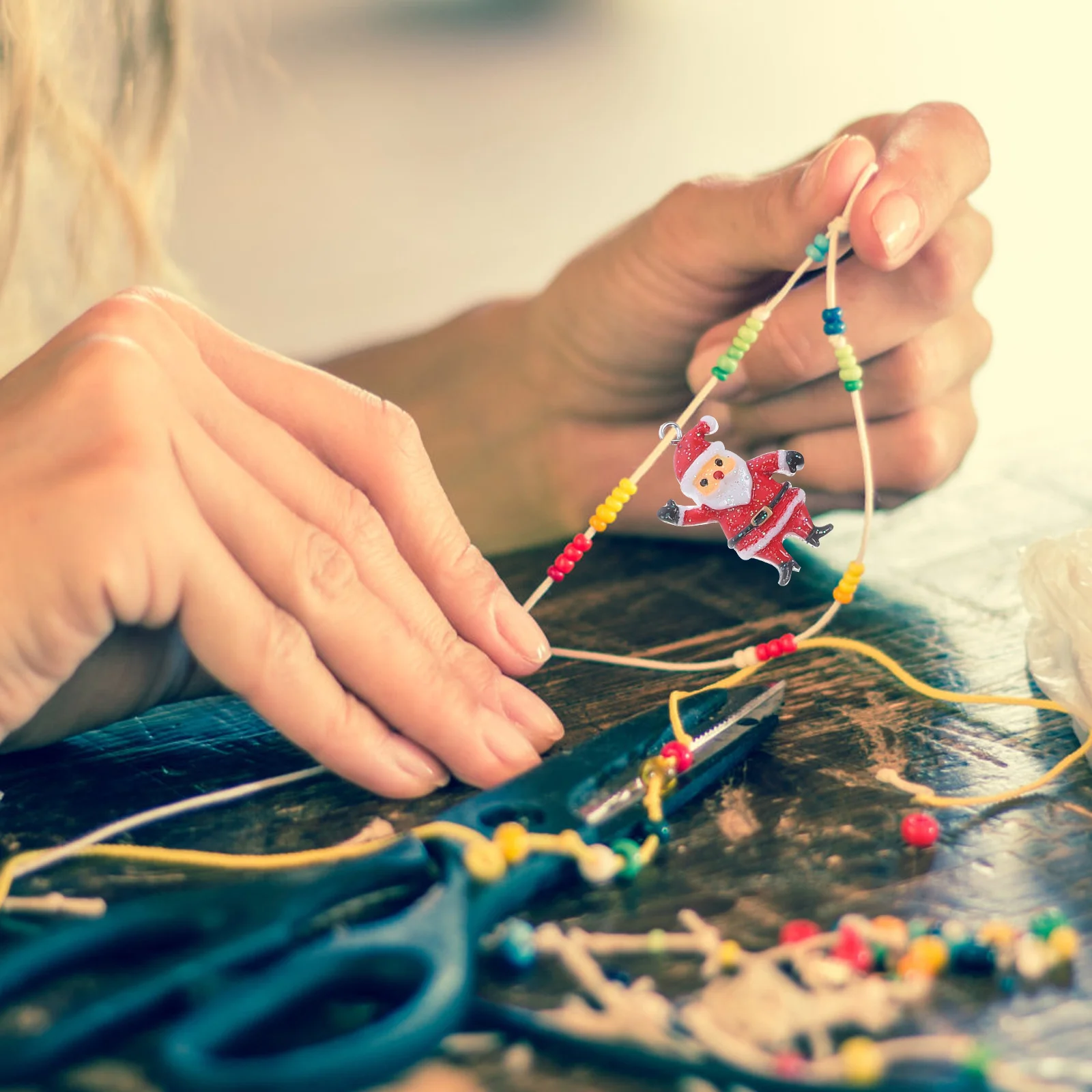 

20 шт., подвесные украшения для рождественской елки, рождественские украшения, снеговик, Санта-Клаус, реквизит для вечеринки, рождественские принадлежности, рождественский подвесной орнамент