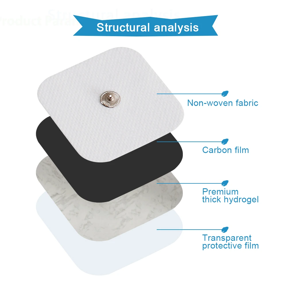 Electrode Pads Self-Adhesive Tens Acupuncture Massage Gel Replacement For Digital Pulse Muscle Stimulator Massager Sticker