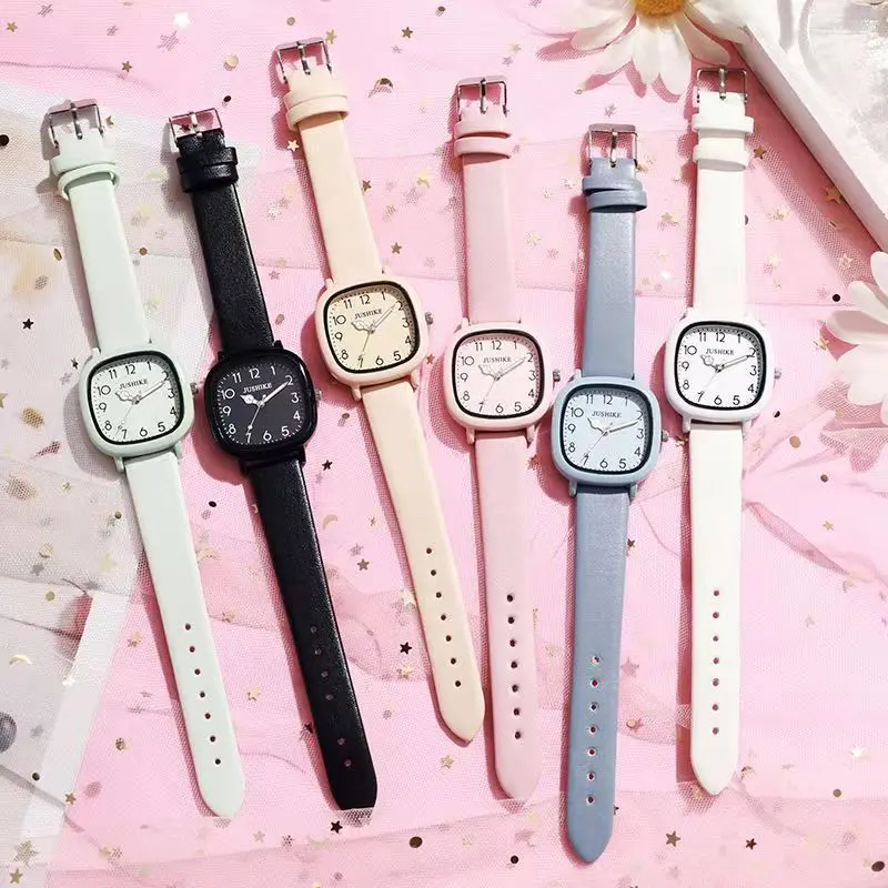 Часы наручные женские кварцевые с силиконовым ремешком, Модные Простые повседневные, подарок оригинального бренда