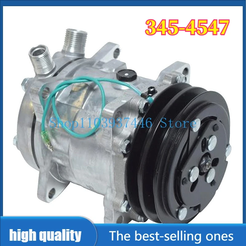 12V A/C Compressor 345-4547 CA345-4547 Compatible with Compact Track Loader 259D 279D 289D 299D 299D XHP Multi