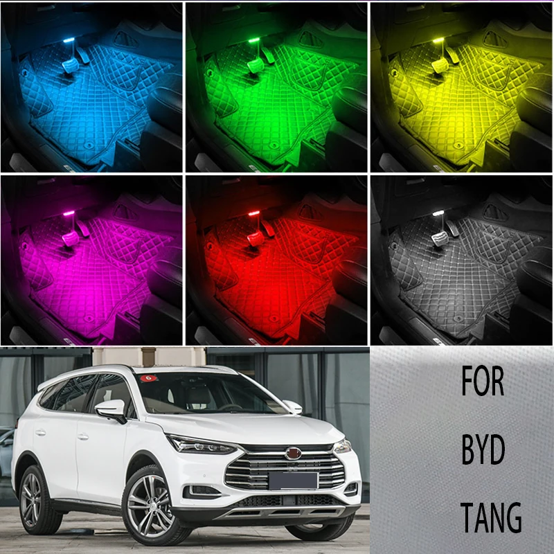 

FOR Byd-tang LED Car Interior Ambient Foot Light Atmosphere Decorative Lamps Party decoration lights Neon strips