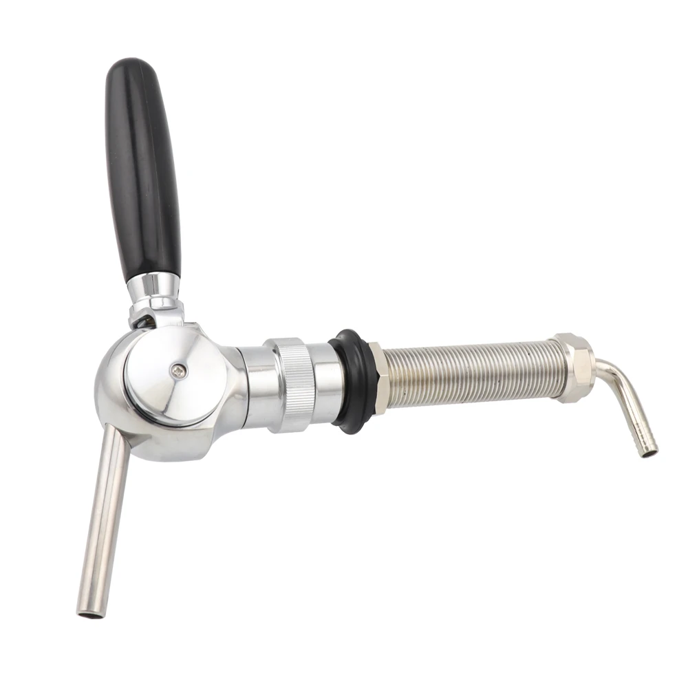 

Belgian Beer Tap With 5/8” Thread Shank Flow Control Ball Type Draft Beer Faucet Homebrew Bar Dispenser