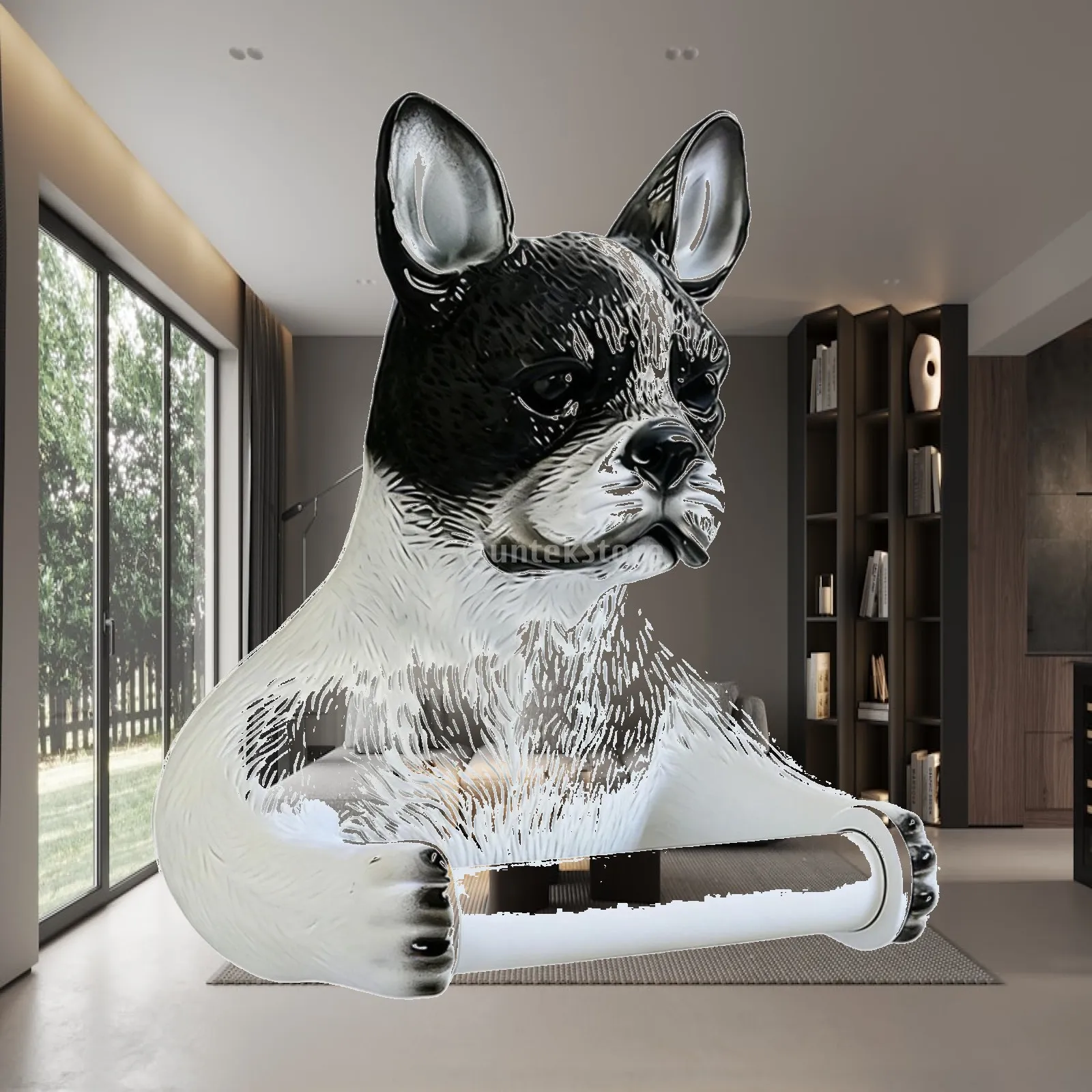 

Animal Shape Vinyl Toilet Paper Holder Bathroom Wall Mount Organizer Space Saving for Toilet Decoration Accessories