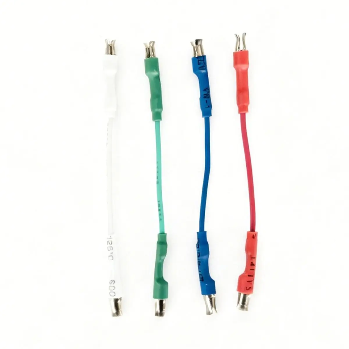 4PCS Turntable Headshell Lead Wires Spring Clip Connector, Phono Cartridge Cables for Universal Record Player