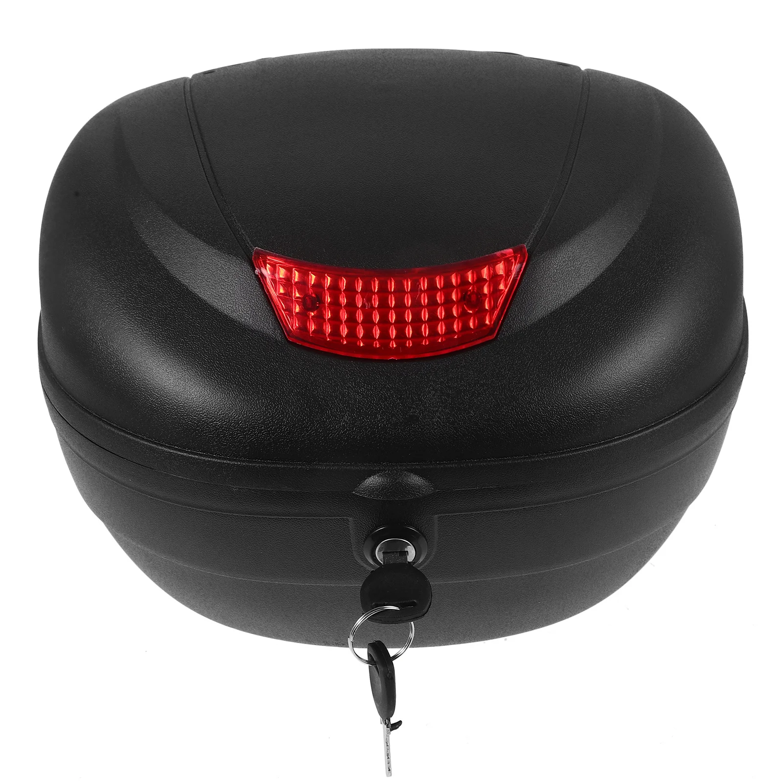 Plastic Motorcycle Top Case Rainproof Reflective Design Large Capacity Motorcycle Rear Tail Box Storage Top Case