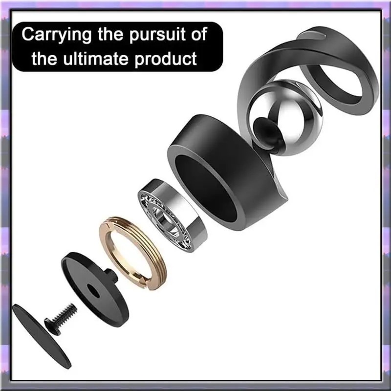 ไจโรสโคปตั้งโต๊ะแบบแขวน A49U, ของตกแต่งโต๊ะทำงานแบบต้านแรงโน้มถ่วง, แกะสลักไจโรสโคปหมุนได้จากอะลูมิเนียมสำหรับคลายเครียด