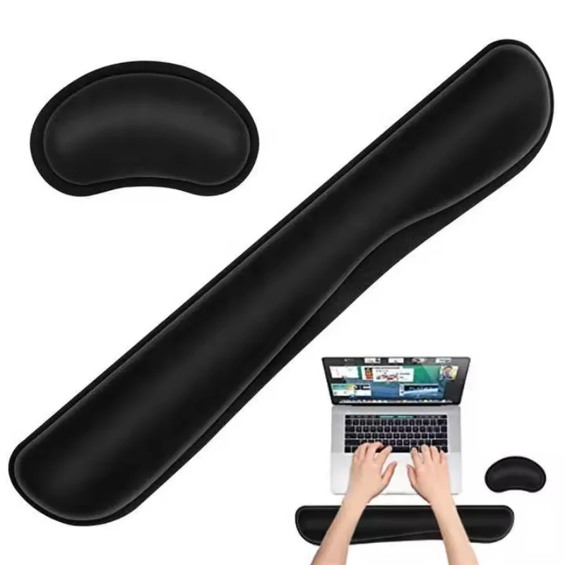 Computer Desktop Keyboard Wrist Rest Mouse Pad Set Ergonomic Support Cushion Memory Foam Mouse Wrist Mat For Office Home Laptops
