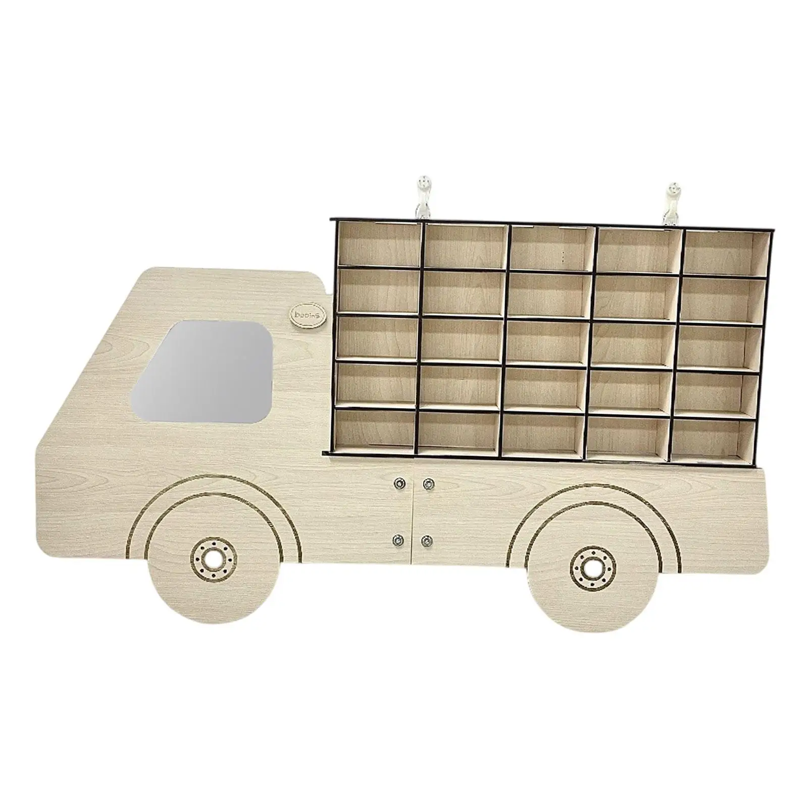 Wood Toy Car Display Rack,Toy Car Storage Cabinet,Wall Mounted,Model Car Display Case for Collection Model Cars Decor