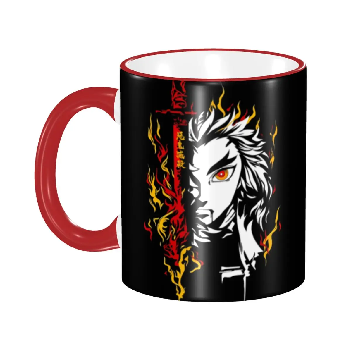 Personalisierte D-Demons Slayers Tassen Heißblütige Anime-Klassiker Keramik-Kaffeetasse Kreatives Geschenk