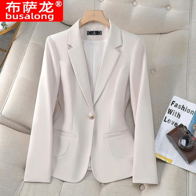 

2025New Stylish Fashion Suit Casual Women's Long Sleeve Professional Blazer Formal Jacket Workwear8806