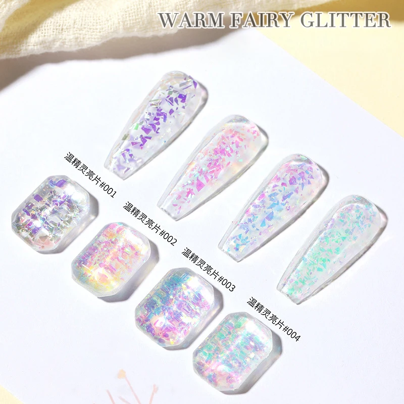 

Colorful Aurora Seuqins Nail Powder Charms Fragments Nail Art Decoration Holographic Paillettes Seuqin for Manicure Decor Design