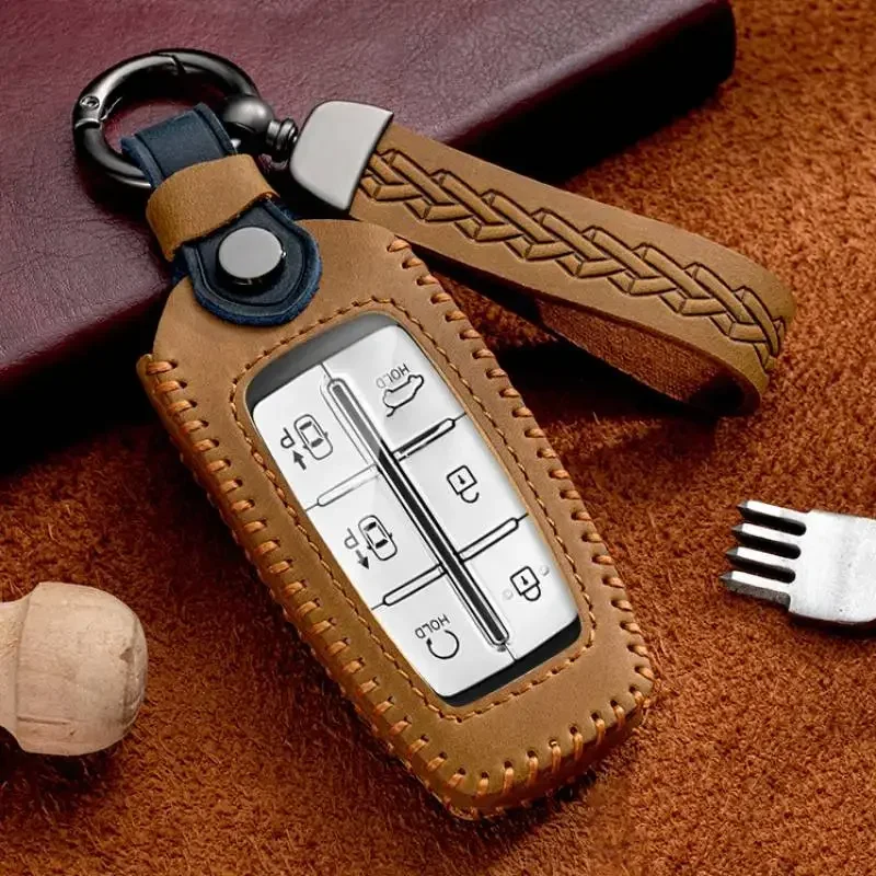 

Smart Car Key Case Cover for Hyundai Genesis G70 G80 G90 2019 2020 GV70 GV80