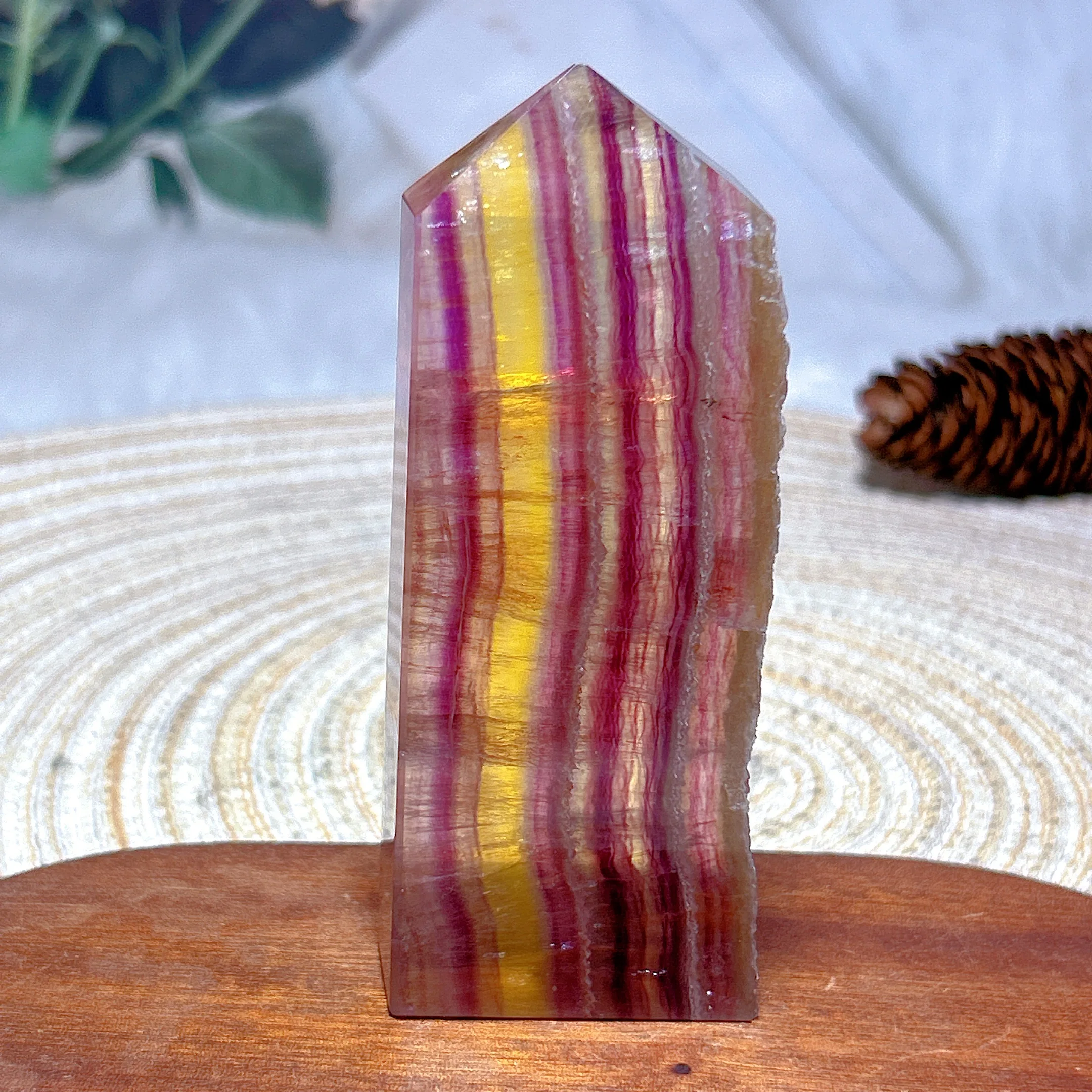 Healing Natural Crystals Candy Color Flourite Tower Druzy Raw Point Gemstones Crafts Desk Reiki Home Decorations Room Decor Gift