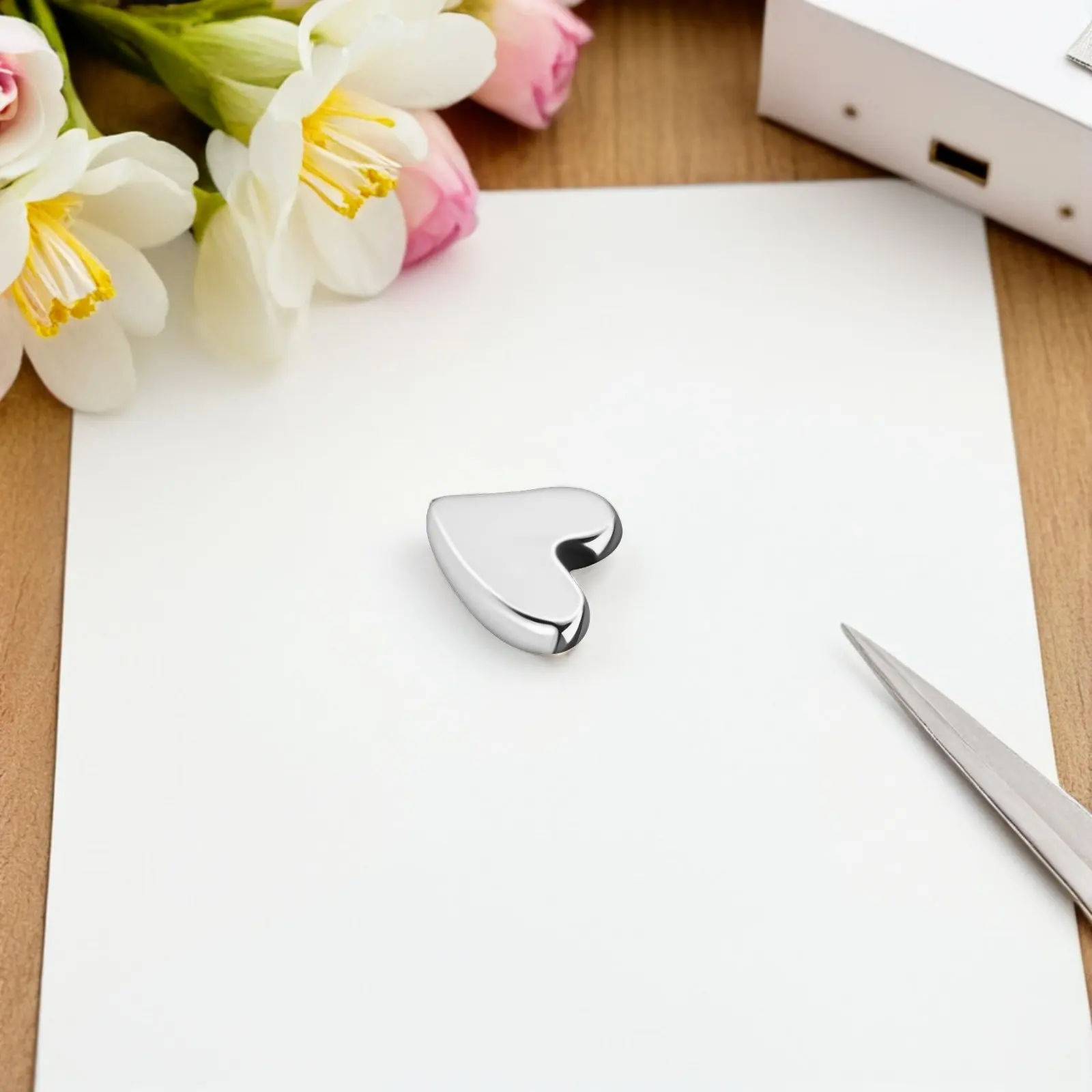 20Pcs Small Heart Shaped Fridge Magnets Gold Silver Tone Cute Magnetic Decor for Refrigerator Whiteboard Locker Cabinet Office