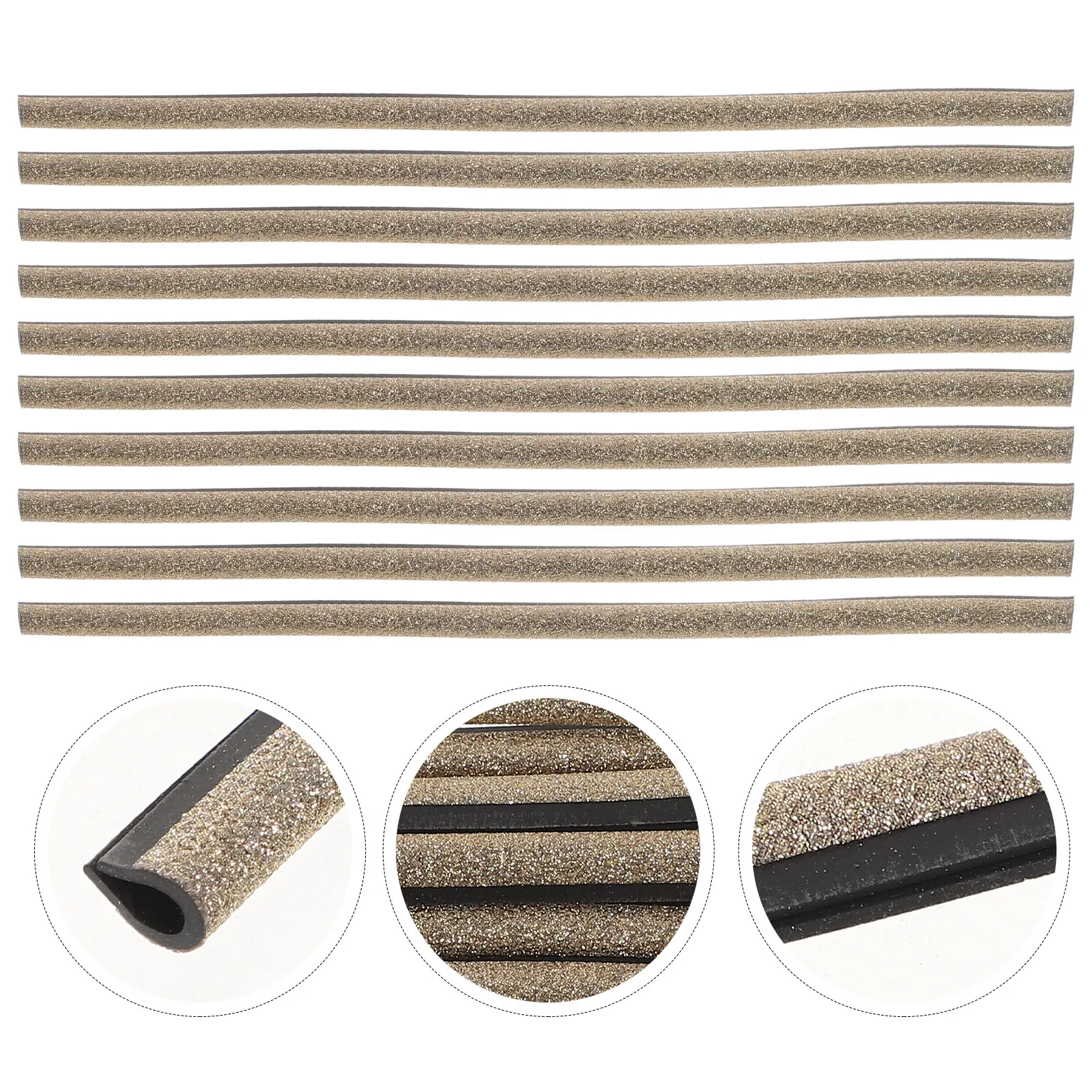 

10Pcs Chrome Plated Car Air Vent Trim PVC Decorative Outlet Strip for Dust Protection Stylish Interior Car Accessories Air Vent