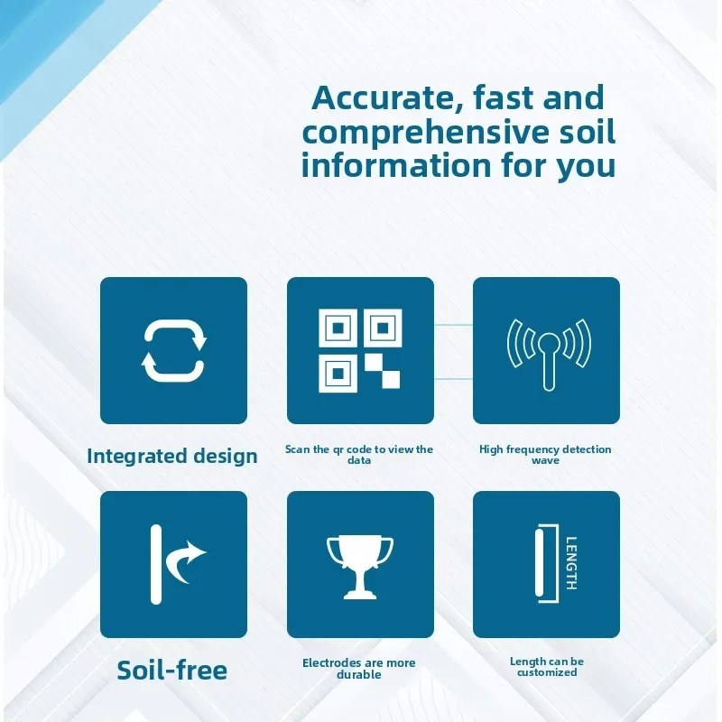 Soil moisture monitoring station Temperature and humidity Acid-base pH system detector Moisture conductivity probe