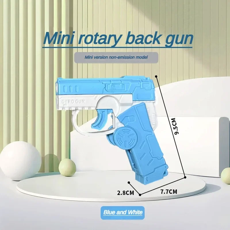 Mini Gravity Rotating Gyro Reloading Gun Carrot Gun Pendant Children Decompression Toy Desk Toy