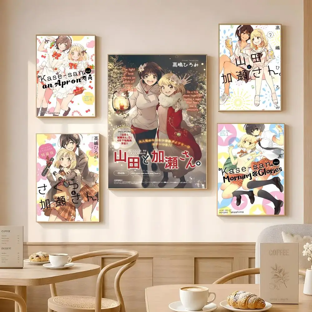 Manga Kase-san and Morning Glories Poster Poster Self-adhesive Art Waterproof Paper Sticker Coffee House Bar Room Wall Decor