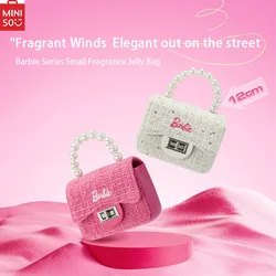 MINISO Barbie Series Pink Cute Little Fragrance Jelly Tote Bag Genuine in-stock hot sale Sweet and elegant style New Releases