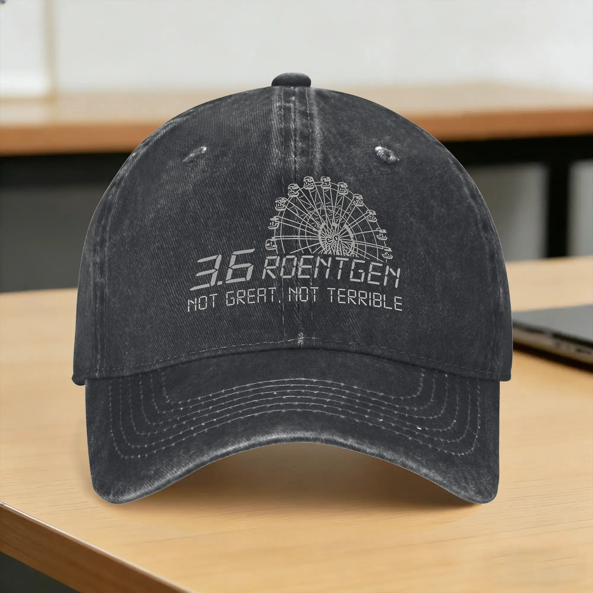 Washed Baseball Cap 3.6 Roentgen Not Great, Not Terrible Summer Trucker Hat For Female Male Chernobyl Baseball Caps