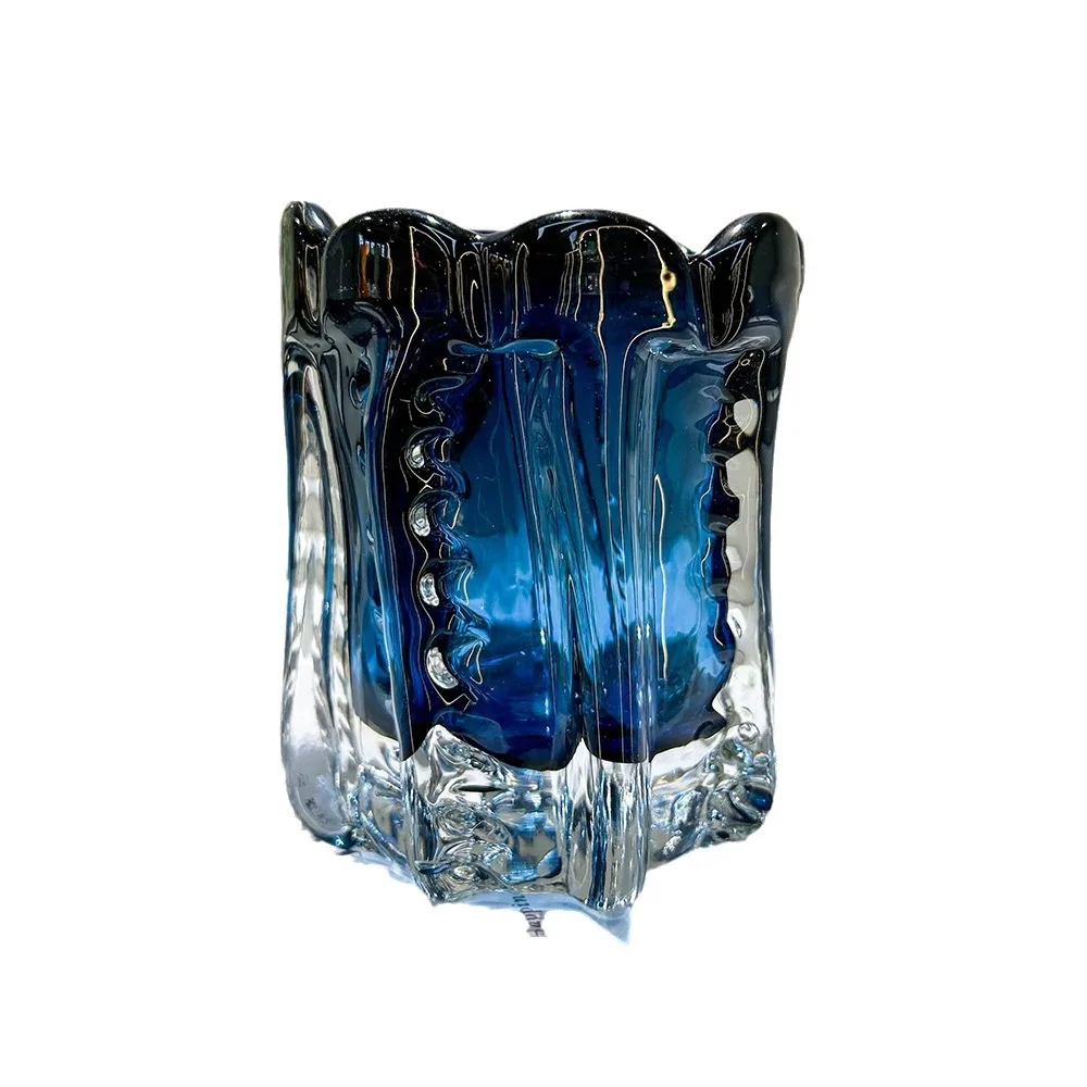 Simple light luxury fashion exquisite glazed vase ornament dining table succulent flower ware home soft desktop jewelry