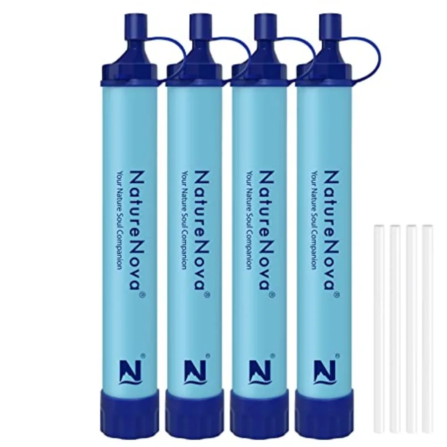 

Personal Water Filter Straw Outdoor Portable Filtration Emergency Survival Gear Water Solutions Tactical Gear for Hiking Campin
