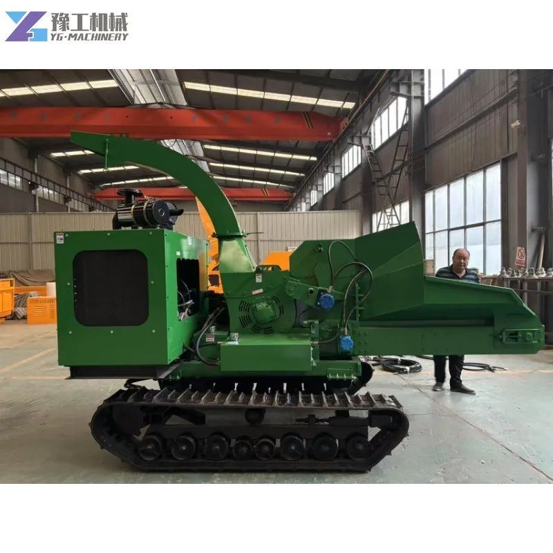 

High Quality Wood Chipper Machine Portable Forest Branch Wood Chipper Log Breaking Splitting Wood Chipper Machine for Russia
