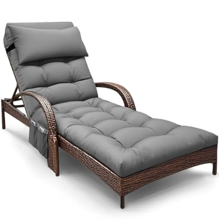 

Outdoor Chaise Lounge Chair Cushion Waterproof Outdoor Chair Cushions for Patio Furniture 71 x 21 x 4 Inch Replacement Chaise L