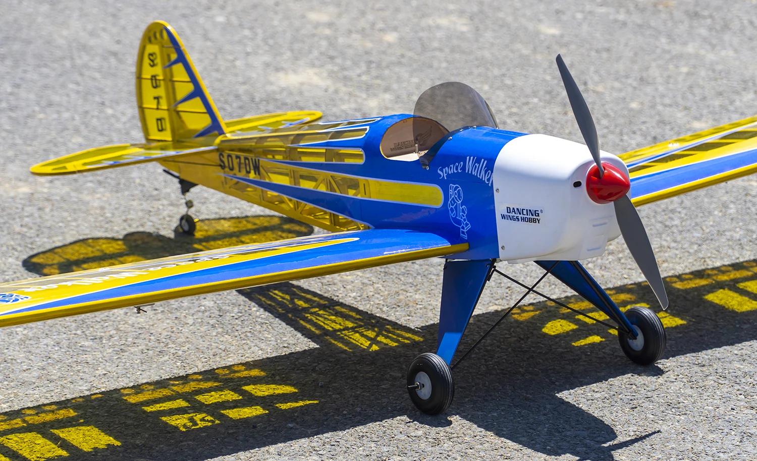 DW Hobby 1.6M Space Walker Bausatz – 63 Zoll 1:5 Maßstab Balsa Elektro-/Benzin-RC-Flugzeug S07 – Detail 18