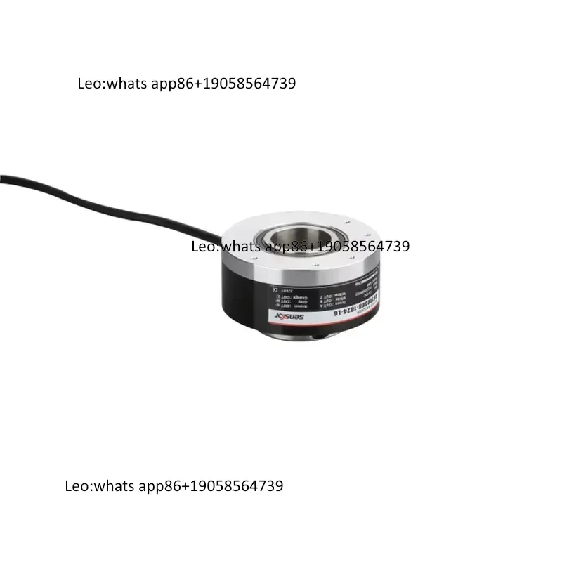 OD 80mm Full Hollow Shaft 30mm DC5V Long Line Diver Output Type Incremental Rotary Encoder Solder Lug Vertical 1024PPR
