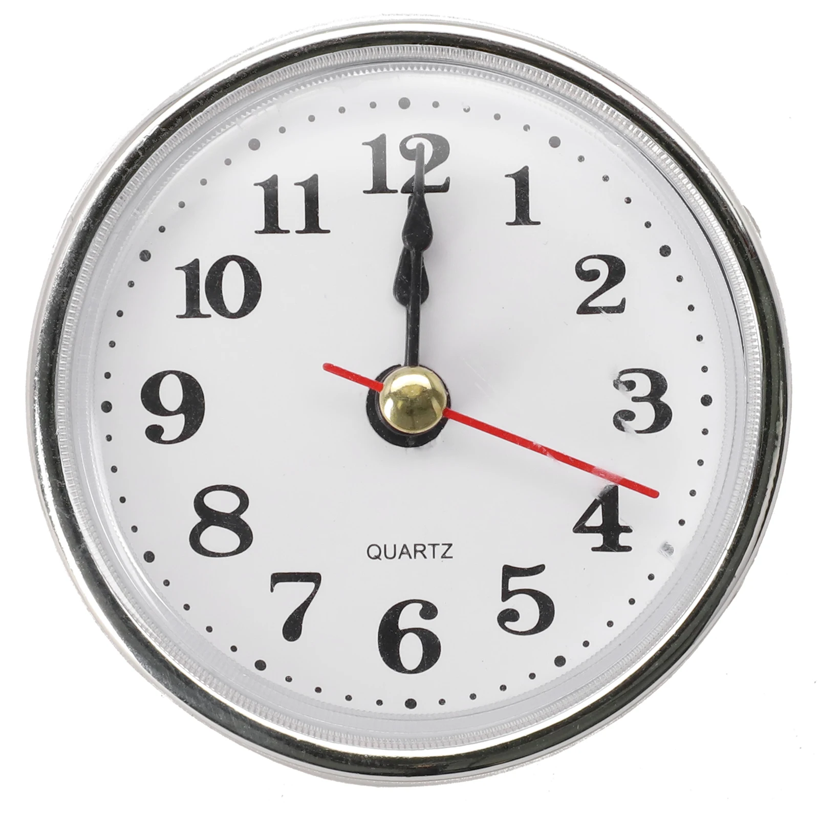 Quartz Clock Insert Perfect Replacement for Broken Clocks 65MM Quartz Clock Movement with Gold Silvery Arabic Numbers